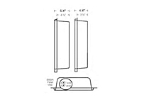 Dimensional Drawing for Downward Exhaust Direction (Model 350)