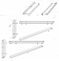 Dimensional Drawing for Wall Support Assembly