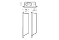 Dimensional Drawing for Upward Exhaust Direction (Model 350)