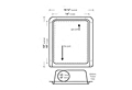 Dimensional Drawing for Downward Exhaust Direction (Model 425)